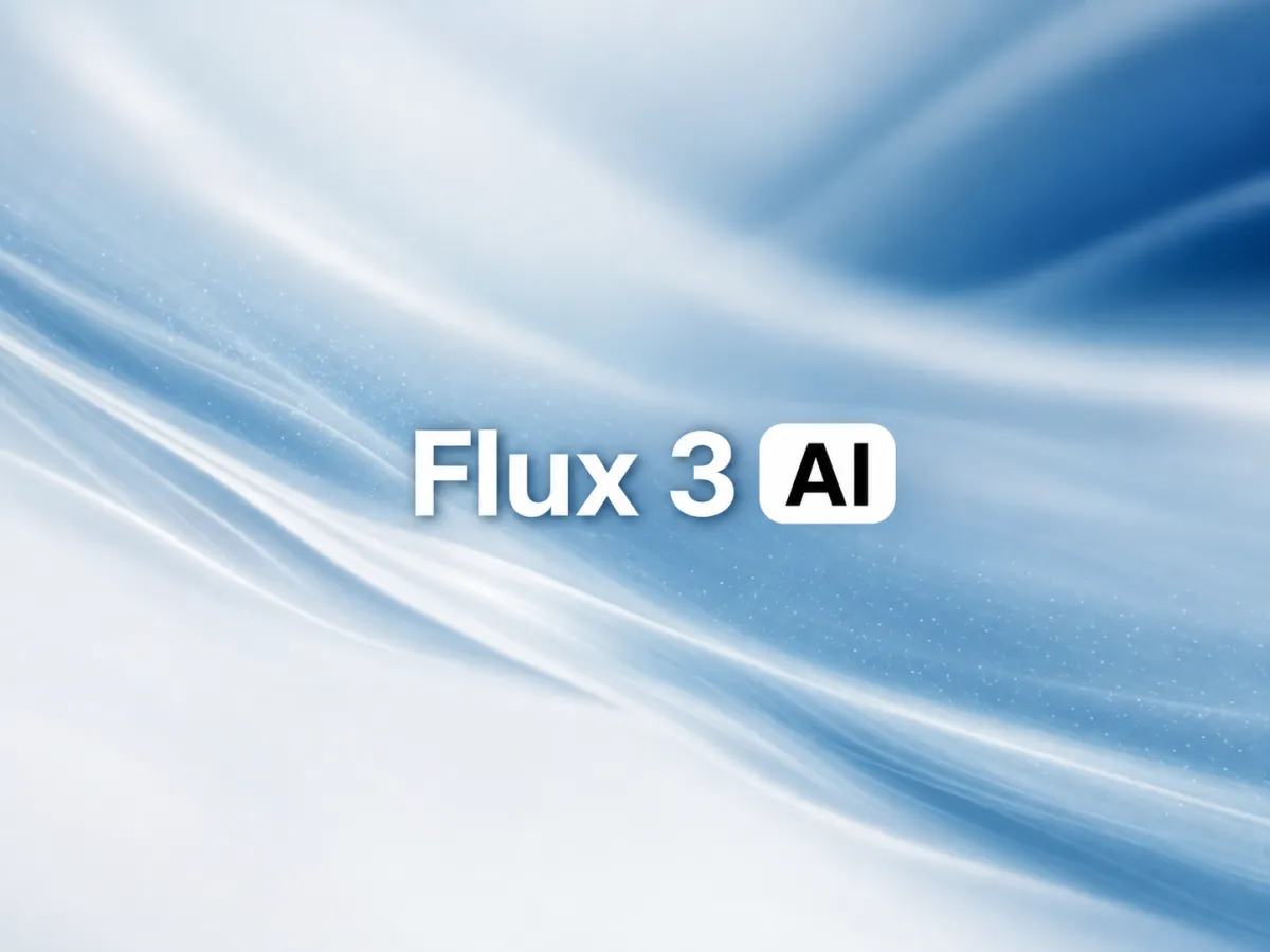 FLUX 3 AI image generator homepage